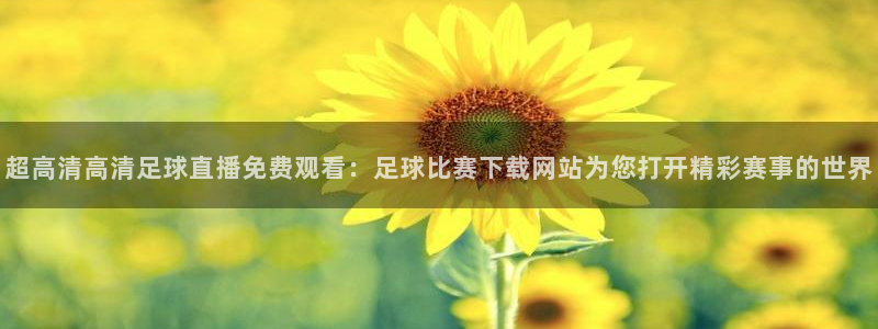 超高清高清足球直播免费观看：足球比赛下载网站为您打开精彩赛事